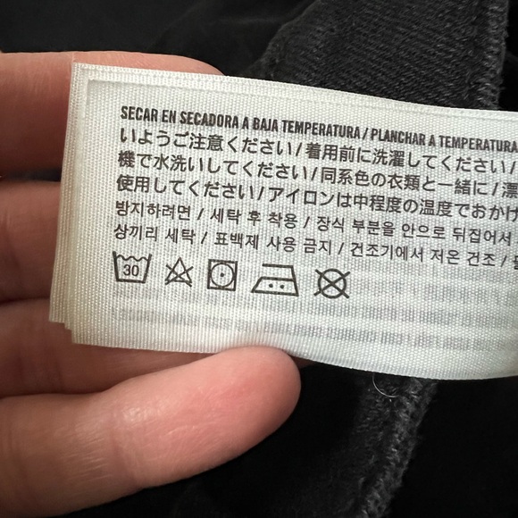 ABERCROMBIE & FITCH Curve Love 90s Straight High Rise Denim Jeans Grunge 24 - Picture 8 of 8